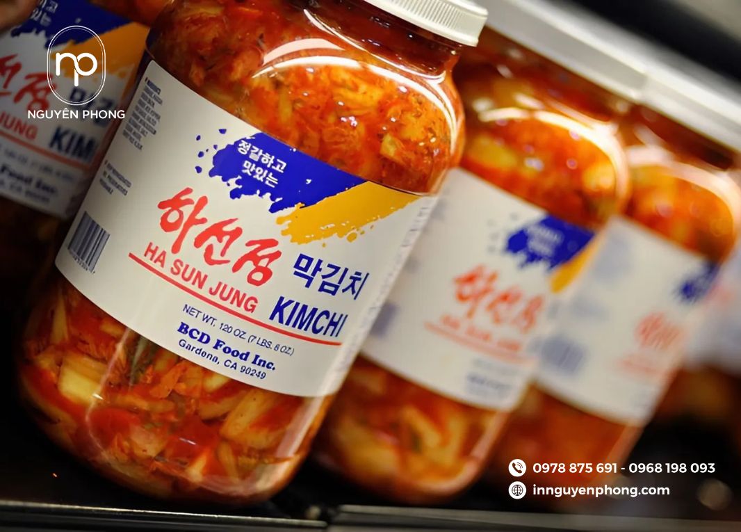 in tem nhãn kim chi chất lượng
